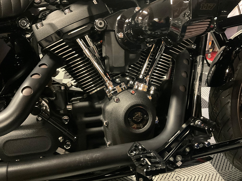 Zoom sur moteur Harley Davidson
