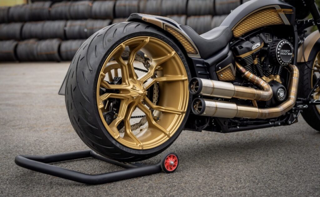 Pièce Thunderbike montée sur une Harley-Davidson chez Prestiges Machines